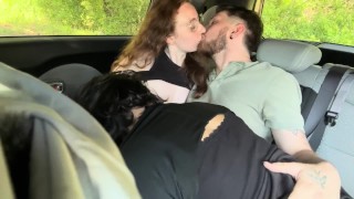 Two College Best Friends Seduced Their Uber Driver Into Having A Threesome|OF:leotheredhead